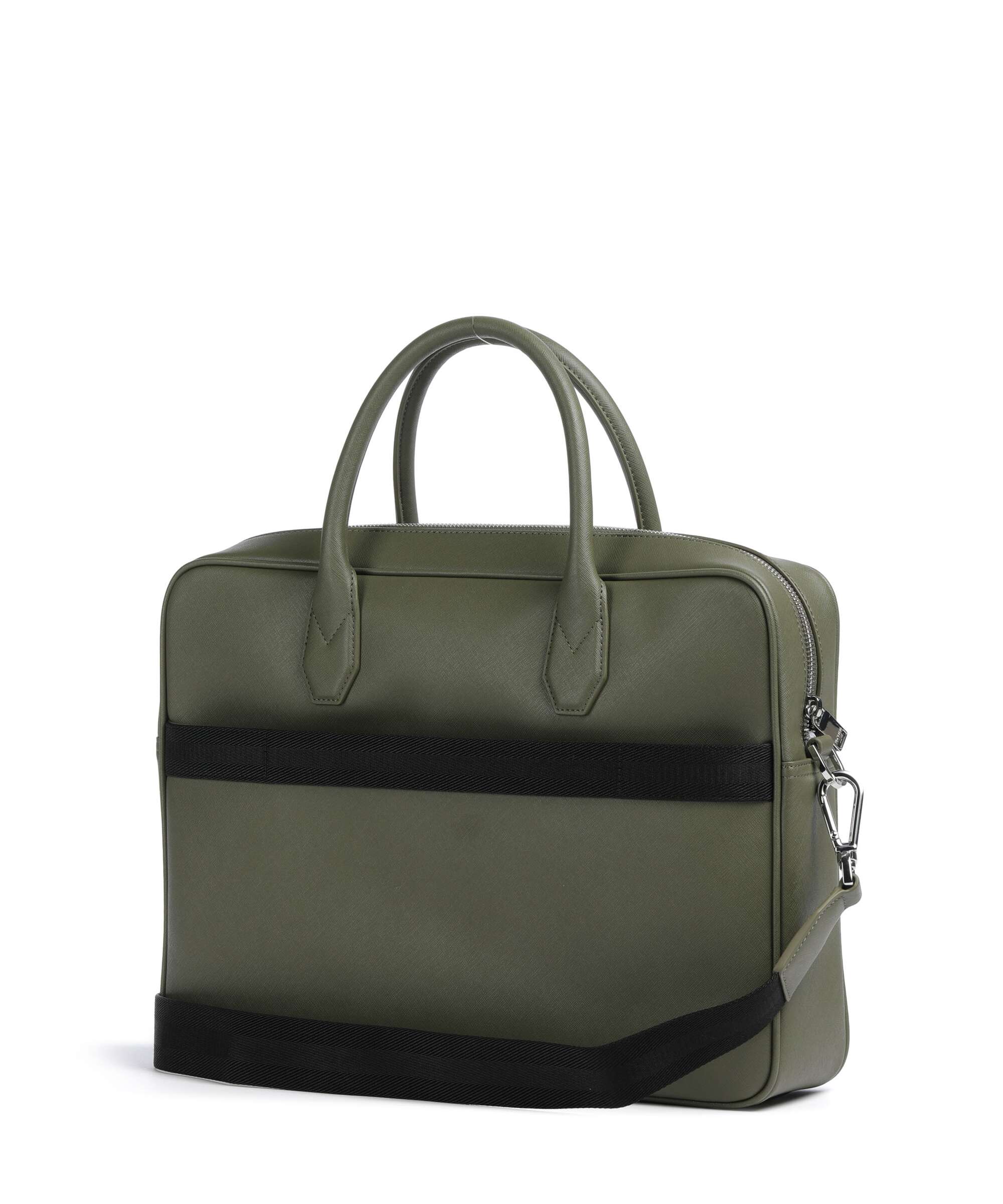 BOSS Northon Briefcase open green
