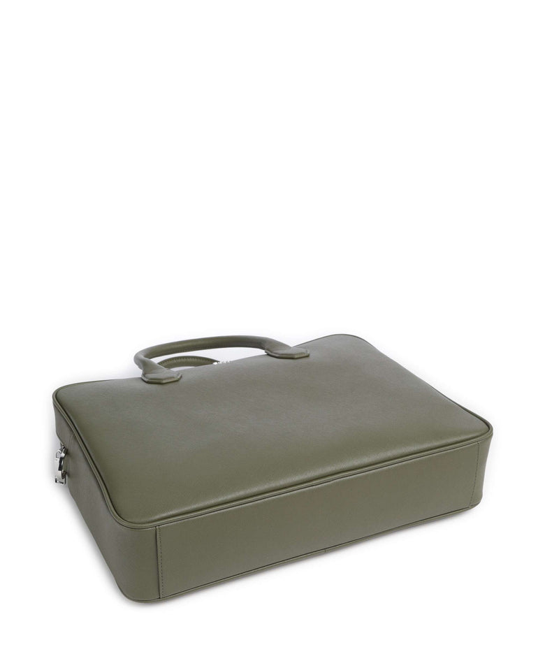 BOSS Northon Briefcase open green