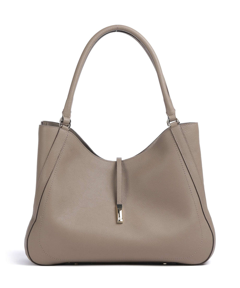 BOSS Reah Hobo bag brown overflow