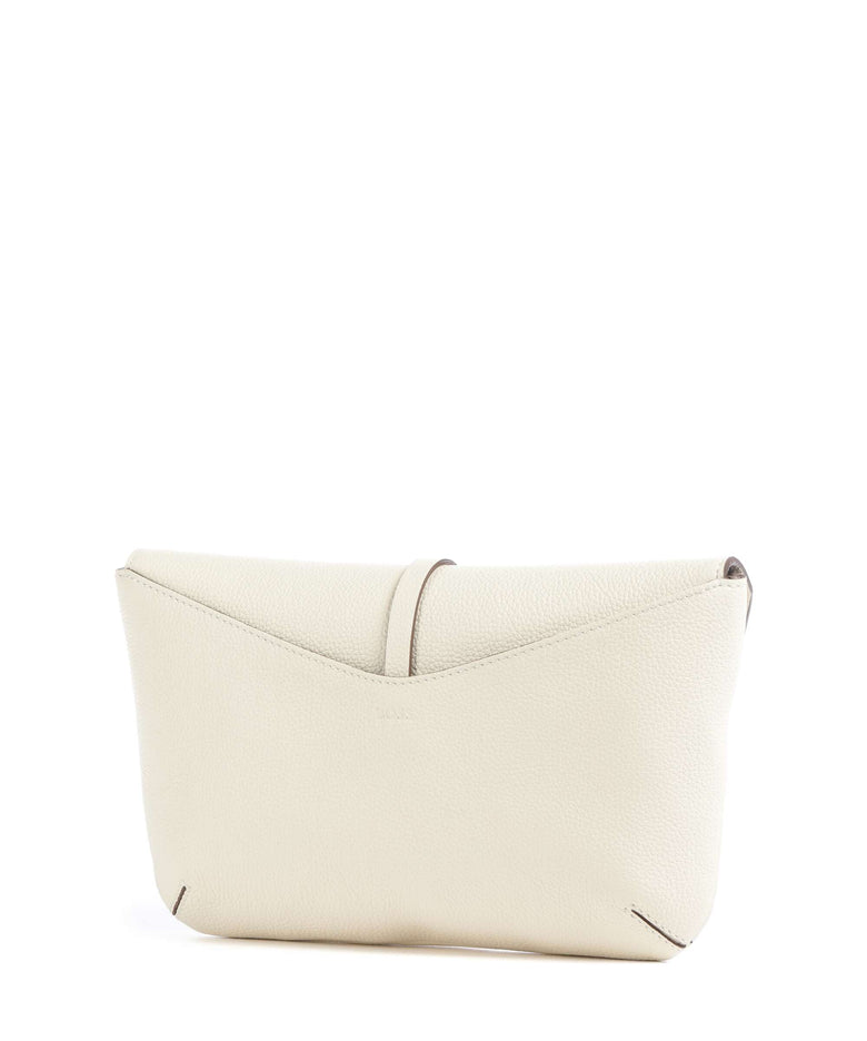 BOSS Reah Clutch bag open white