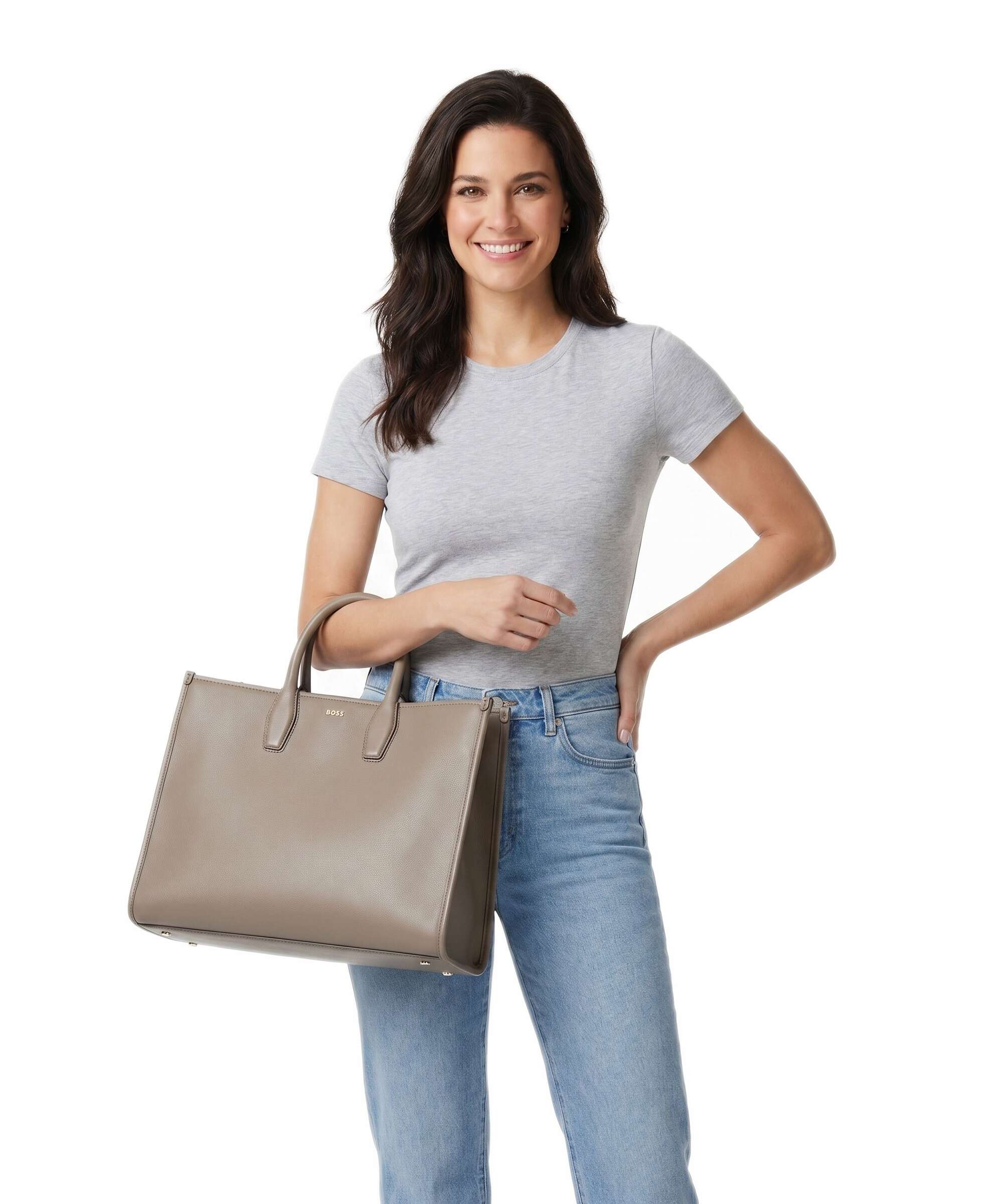 BOSS Sandy Handbag brown overflow
