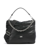 Abro Piuma_Lucido Puffer Hobo tas black/nickel