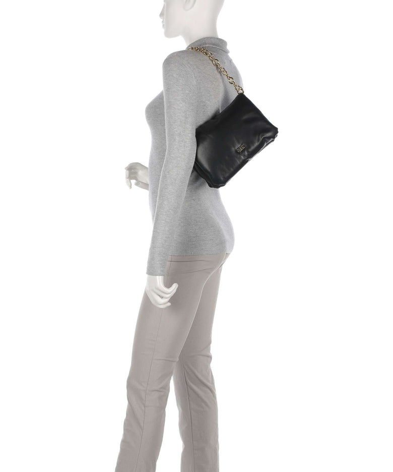 Abro Piuma Lucido Puffer Shoulder bag black/gold