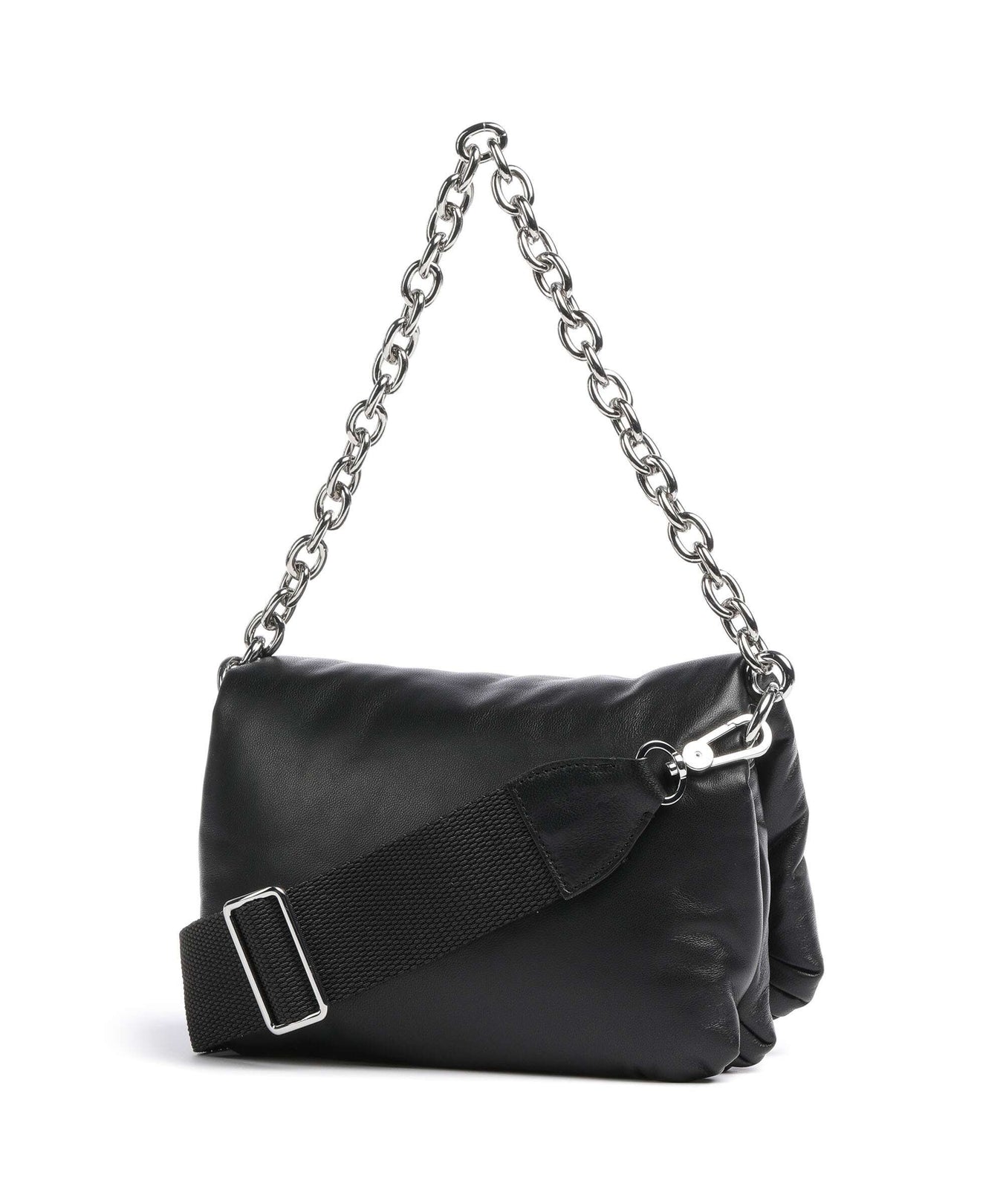 Abro Piuma_Lucido Puffer Shoulder bag black/nickel