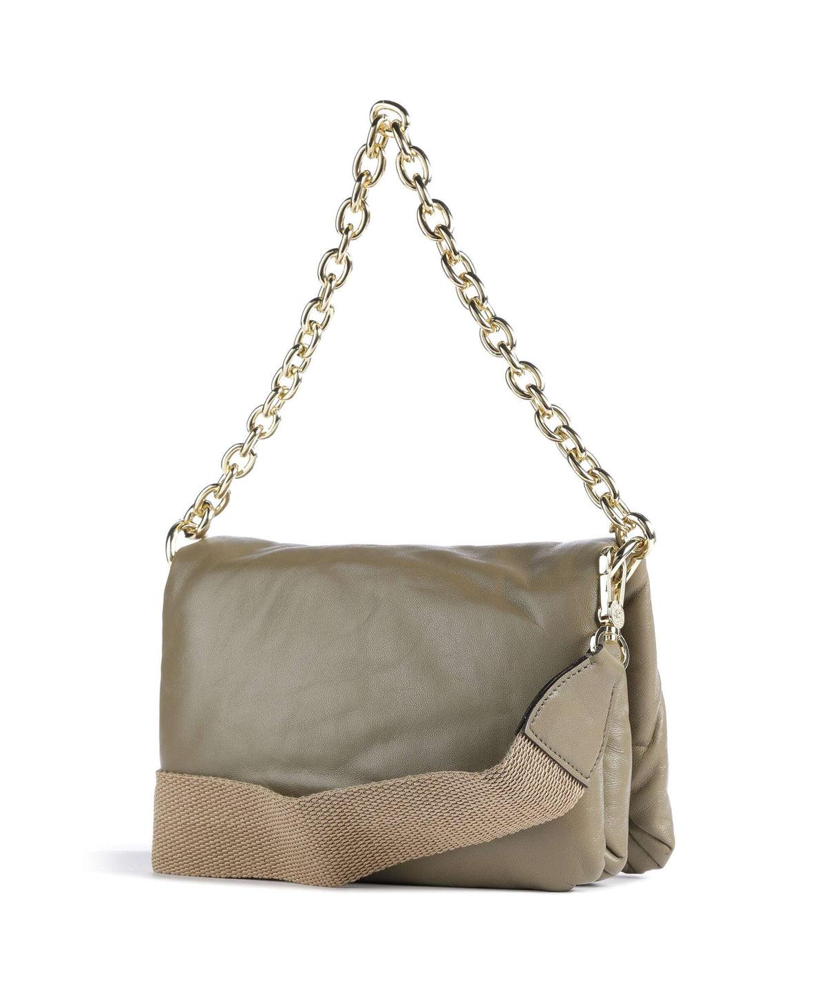 Abro Piuma_Lucido Puffer Shoulder bag siena