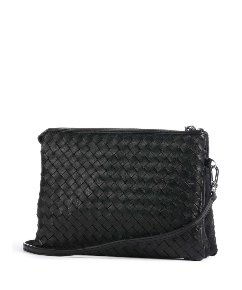 Abro Piuma Crossbody bag black/nickel