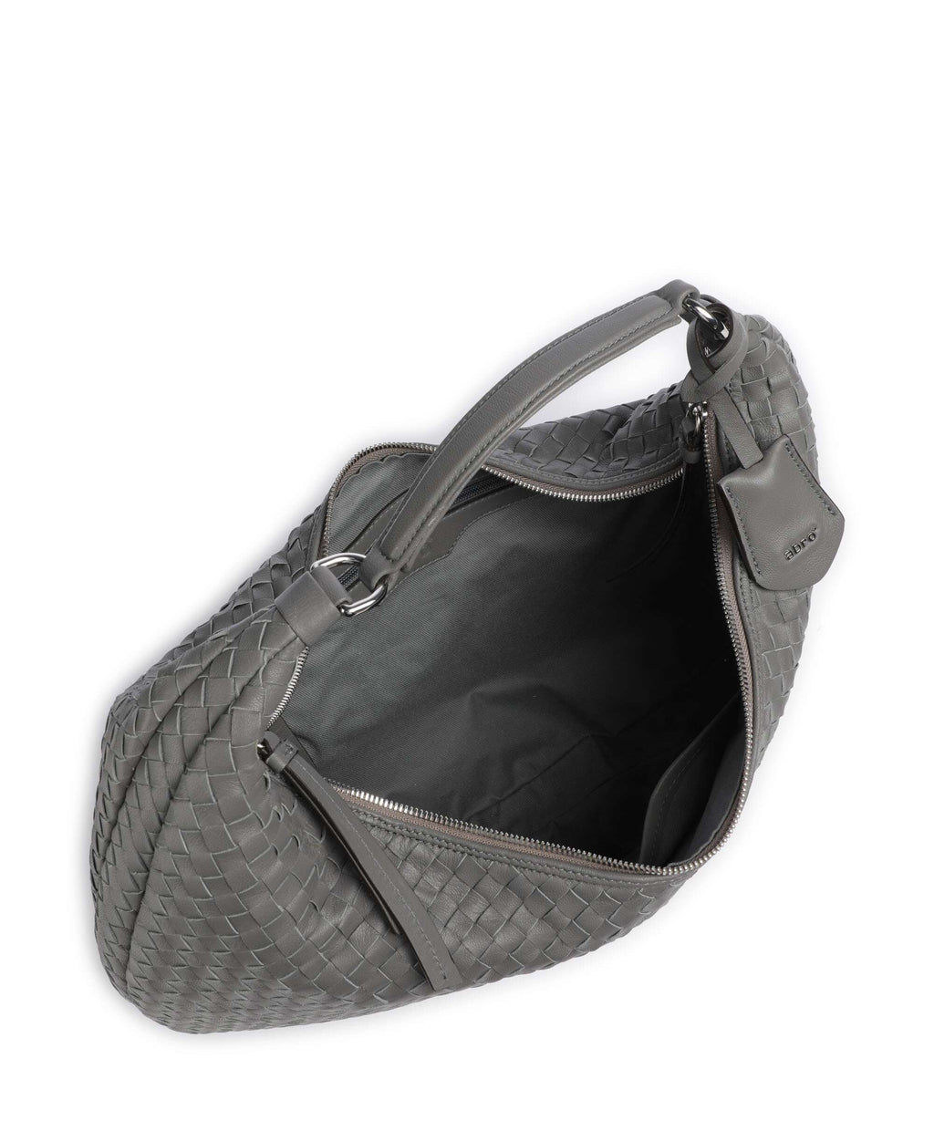 Abro Piuma Nana Hobo bag zinc