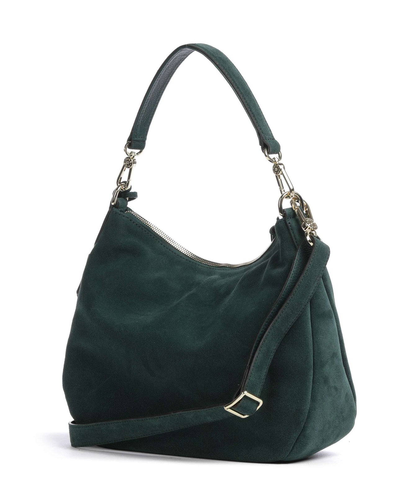 Abro Suede Juna Hobo bag pixi green