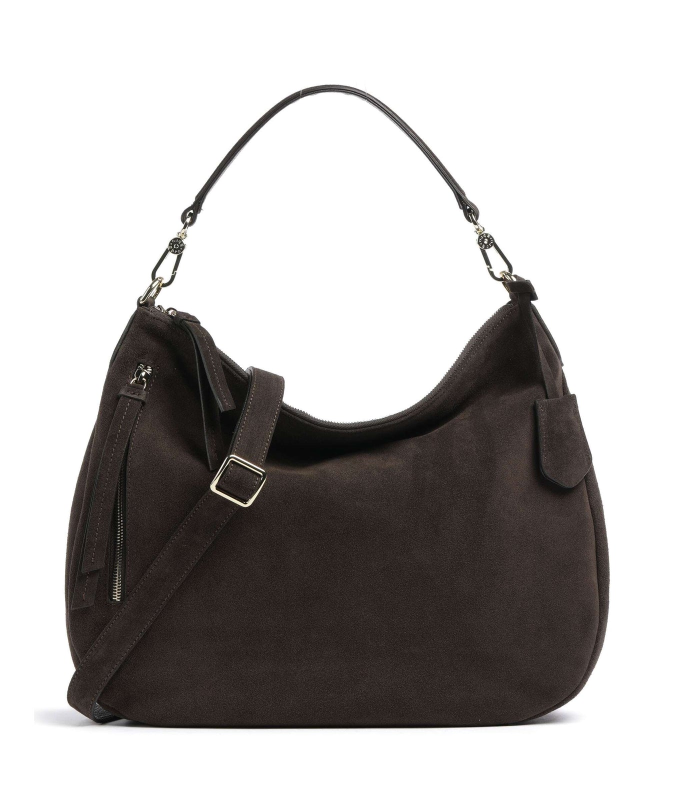 Abro Suede Juna Hobo bag brown