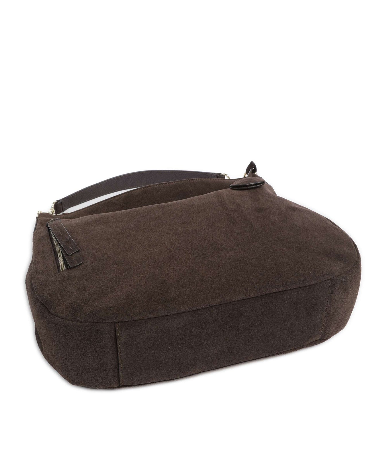 Abro Suede Juna Hobo bag brown