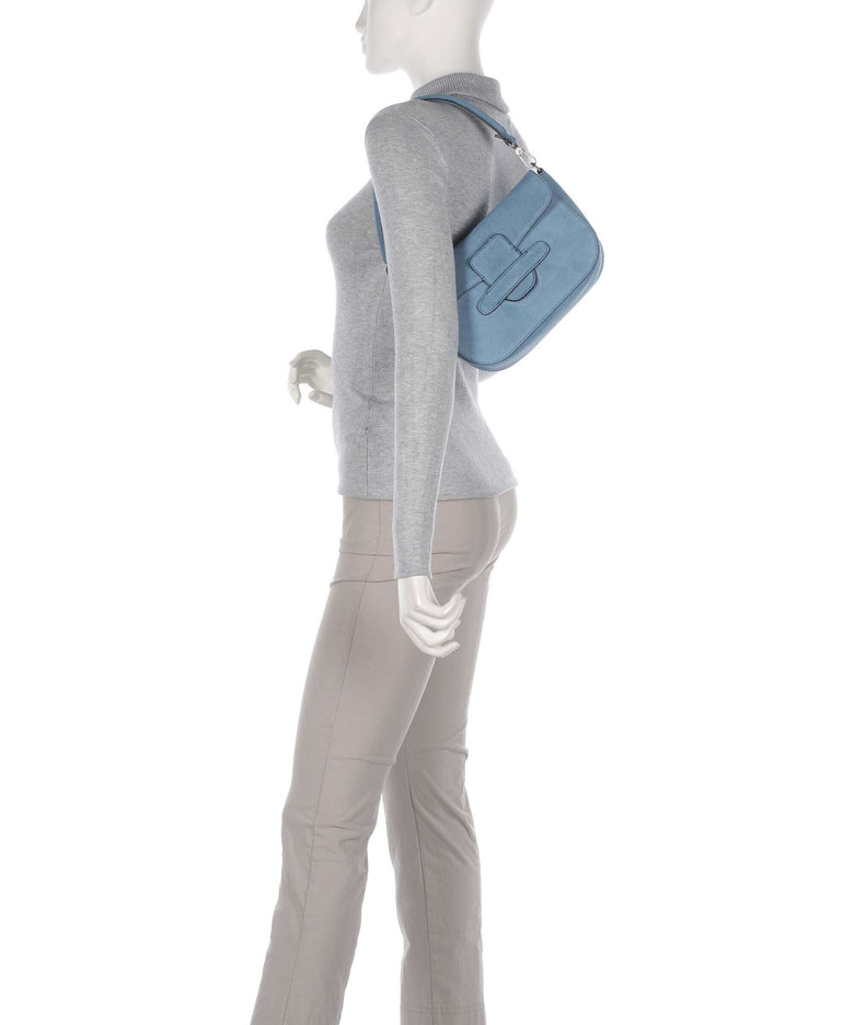 Abro Suede Camilla Shoulder bag blue