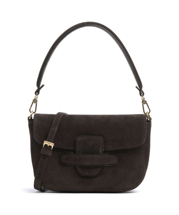 Abro Suede Camilla Sac porté épaule brown