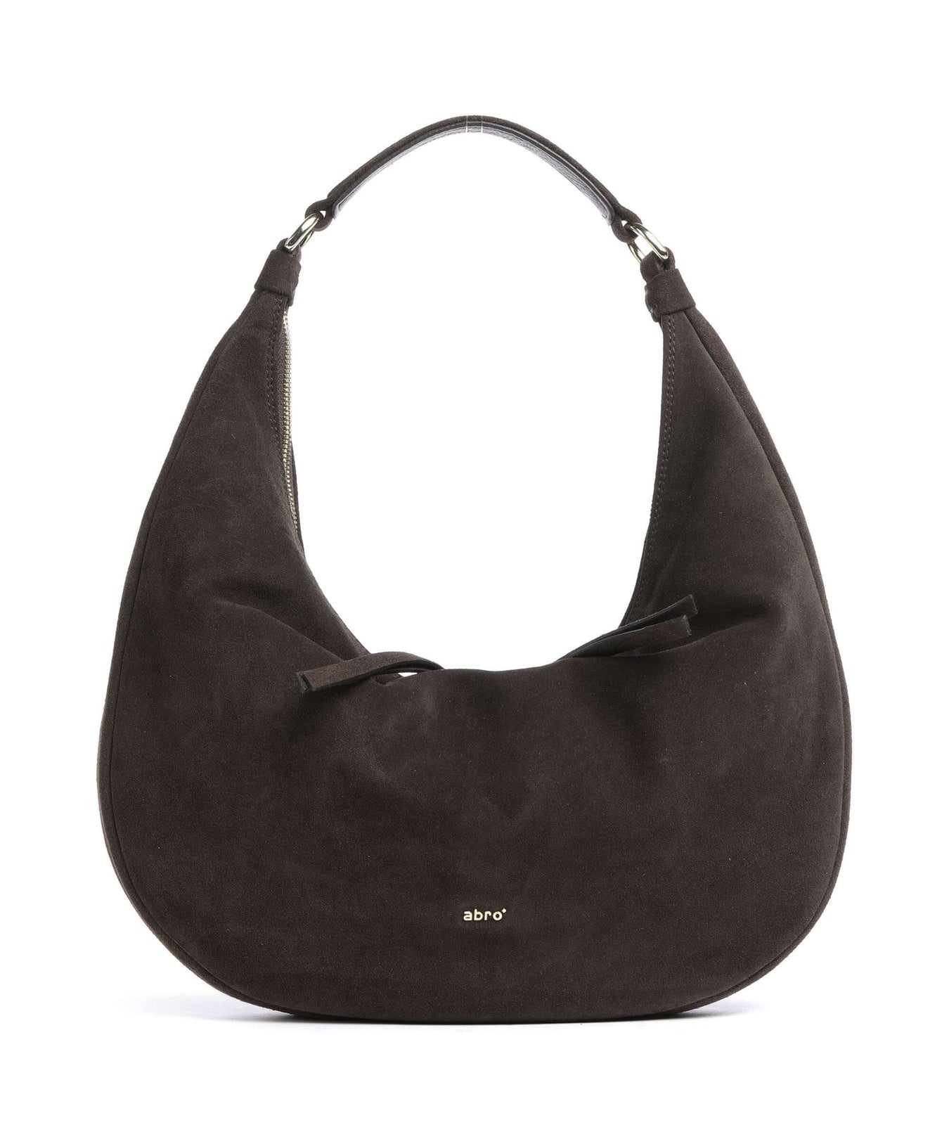 Abro Suede Nana Hobo bag brown