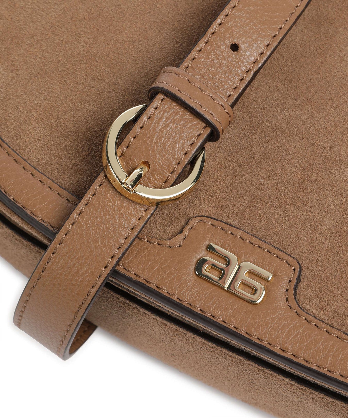 Abro Suede Rosalia Crossbody bag camel