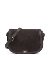 Abro Suede Rosalia Crossbody tas brown