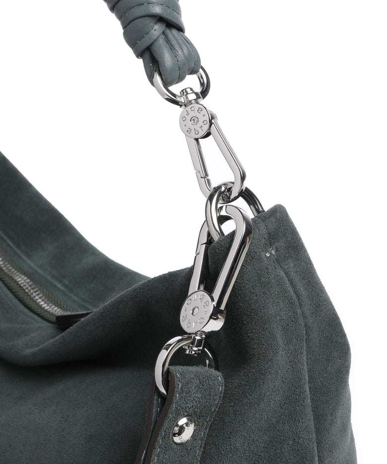 Abro Suede Soley Hobo bag sage