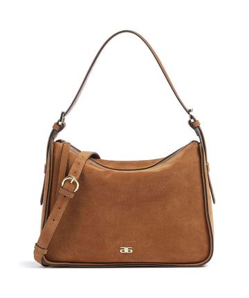 Abro Suede Best Friend Hobo tas cuoio