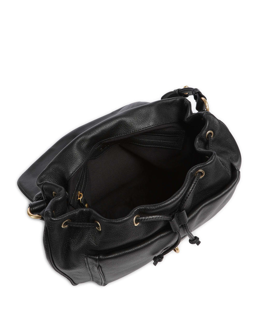 Abro Dalia Star Saddle Hobo bag black/gold