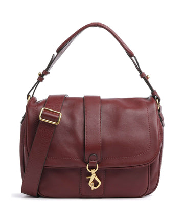 Abro Dalia Star Saddle Hobo tas bordeaux