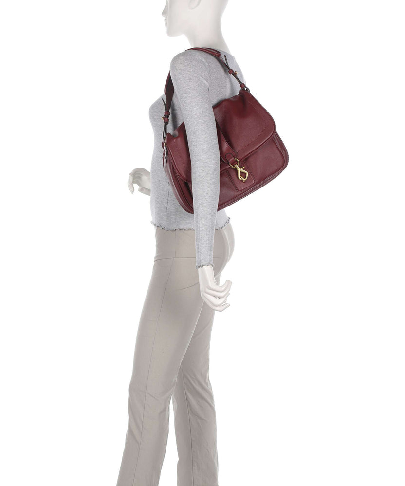 Abro Dalia Star Saddle Hobo bag bordeaux