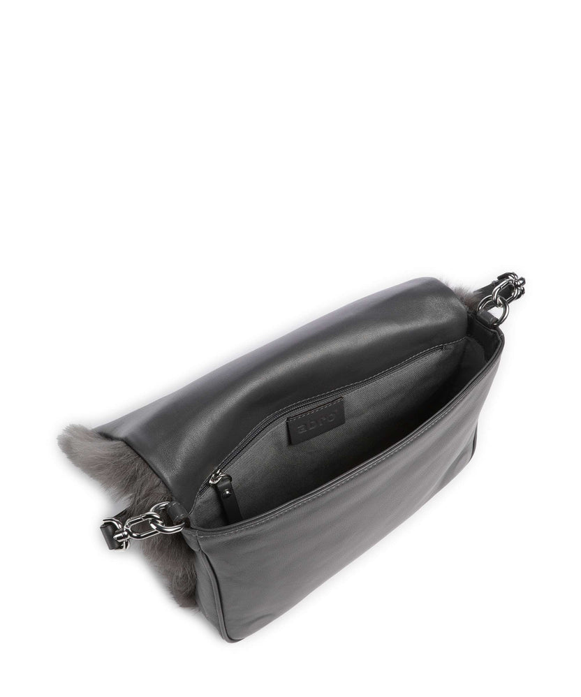 Abro Shearling Astor Shoulder bag grey