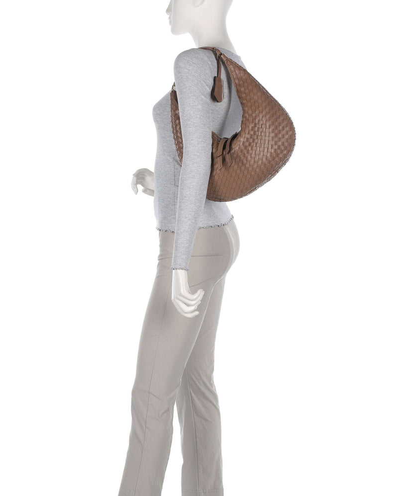 Abro Piuma Nana Hobo bag camel