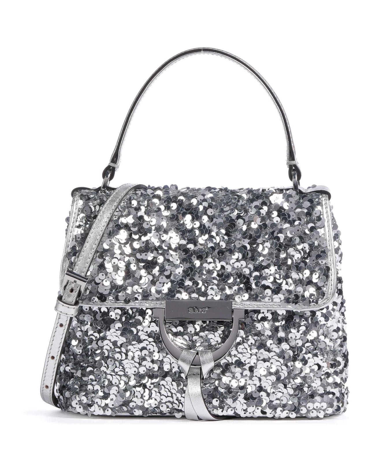 Abro Sequins Temi Handbag silver