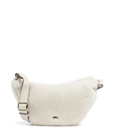 Abro Shearling By My Side Crossbody tas milk