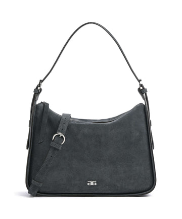 Abro Suede Best Friend Hobo tas grey