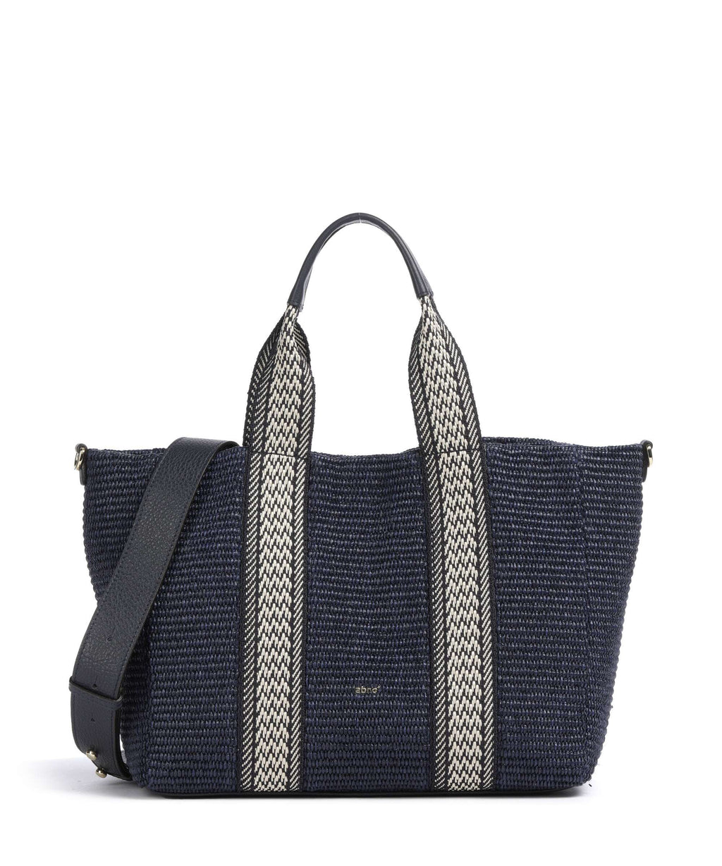 Abro Raffia Kaia Tote bag navy