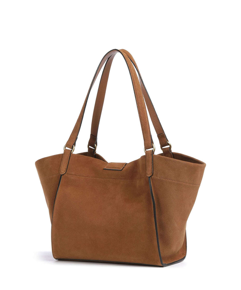 Abro Suede Temi Tote bag cuoio