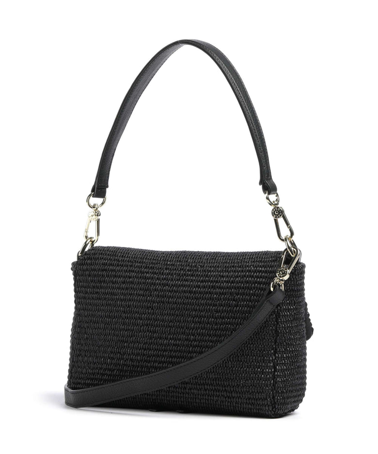 Abro Raffia Temi Shoulder bag black/gold
