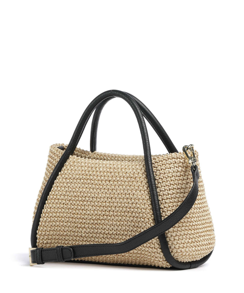 Abro Maglia Raffia Willow Handbag natural/black