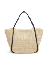 Abro Maglia Raffia Willow Tote bag natural/black