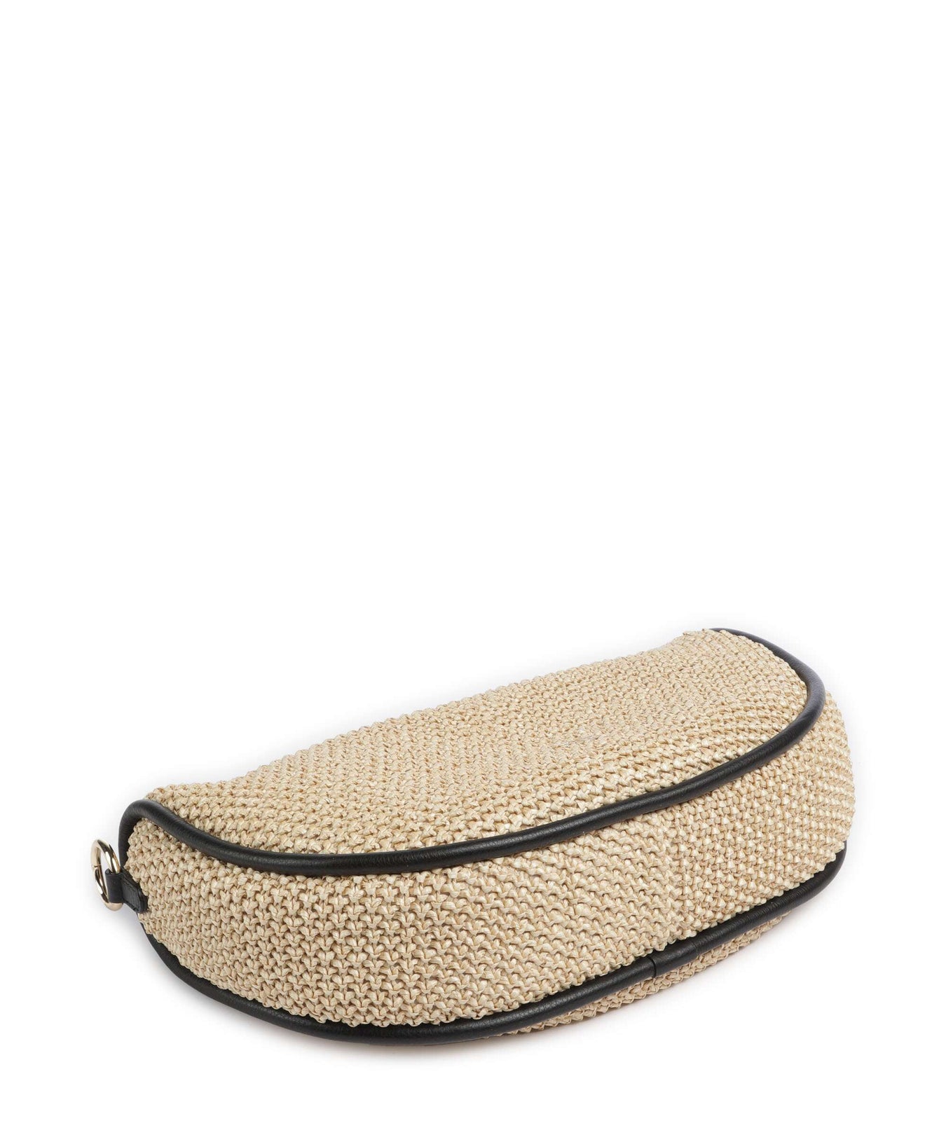 Abro Maglia Raffia Willow Hobo bag natural/black
