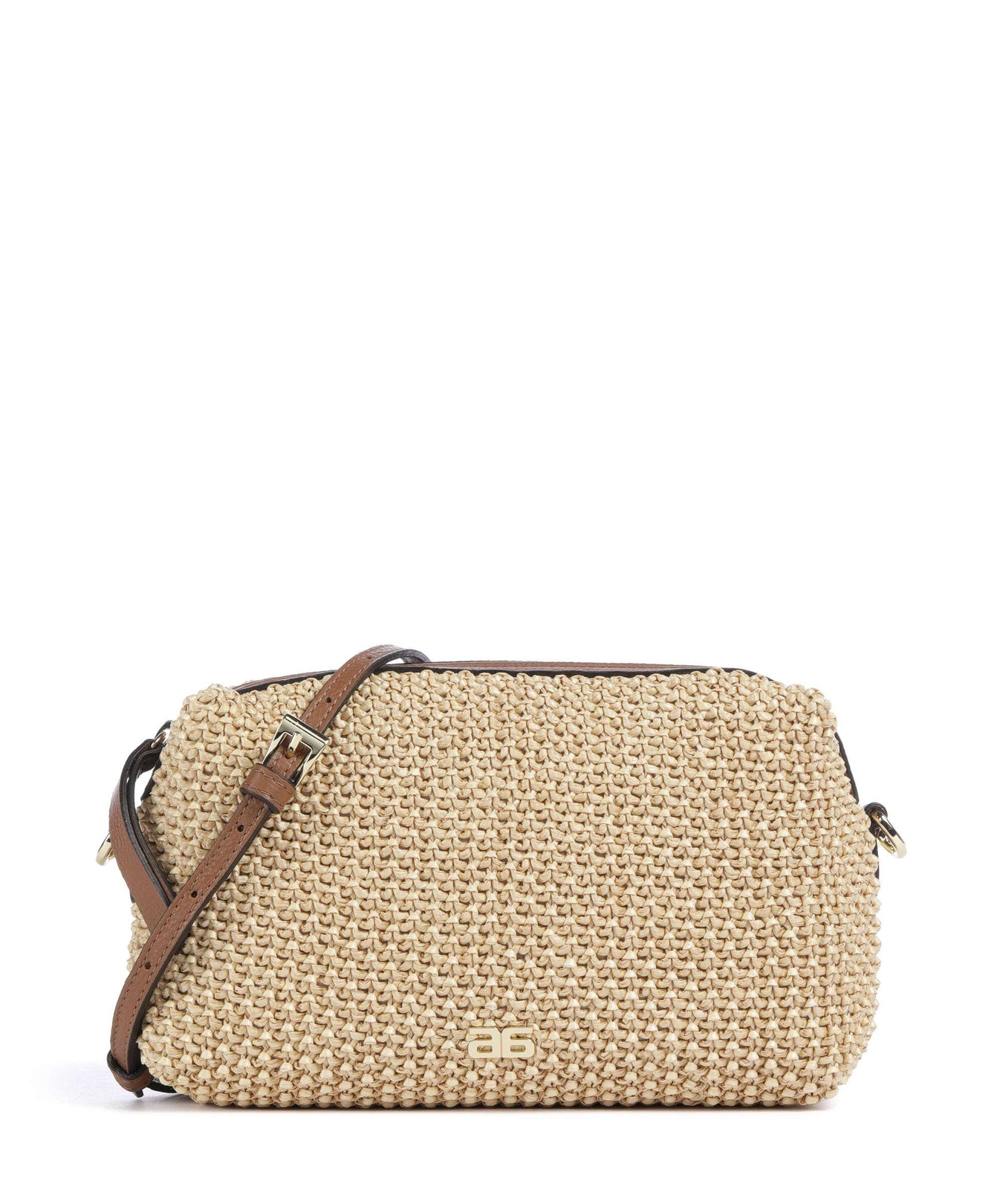 Abro Maglia Raffia Kaia Crossbody bag natural