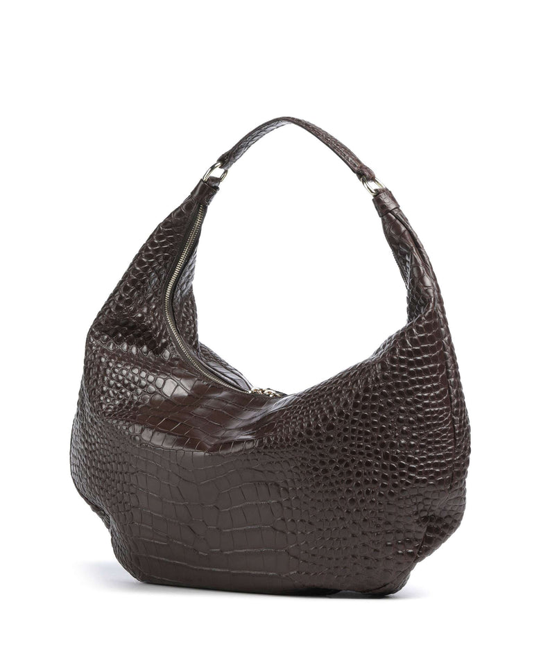 Abro Cocco Mondial Nana Big Hobo bag dark brown