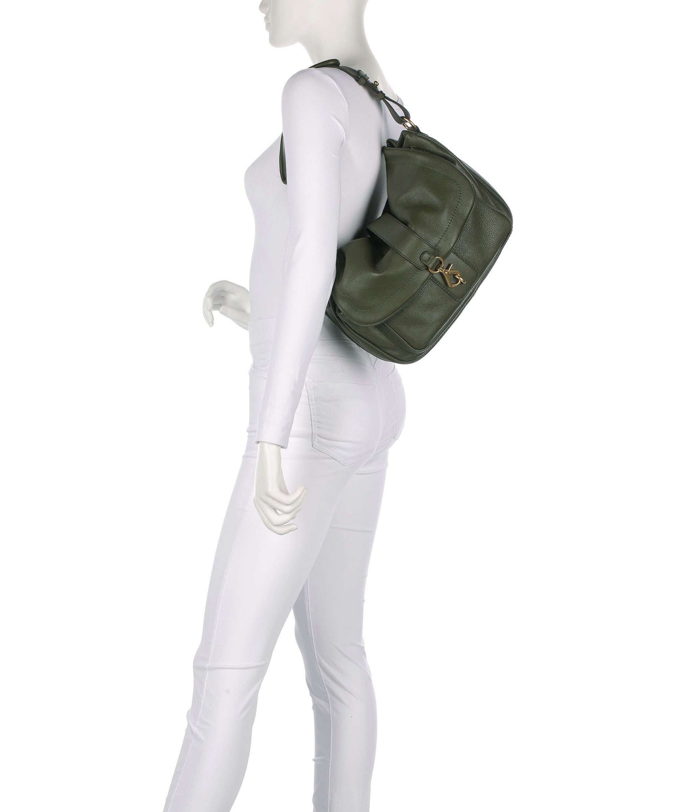 Abro Dalia Star Saddle Hobo bag oliv