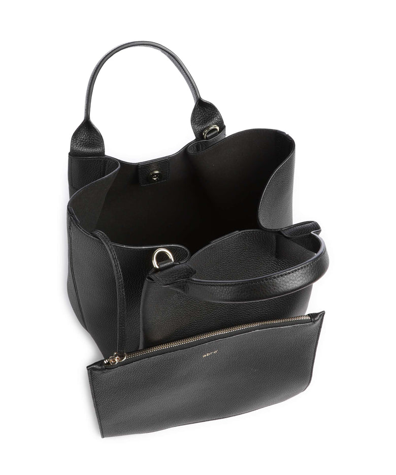 Abro Agave Essential Medium Handbag black/gold