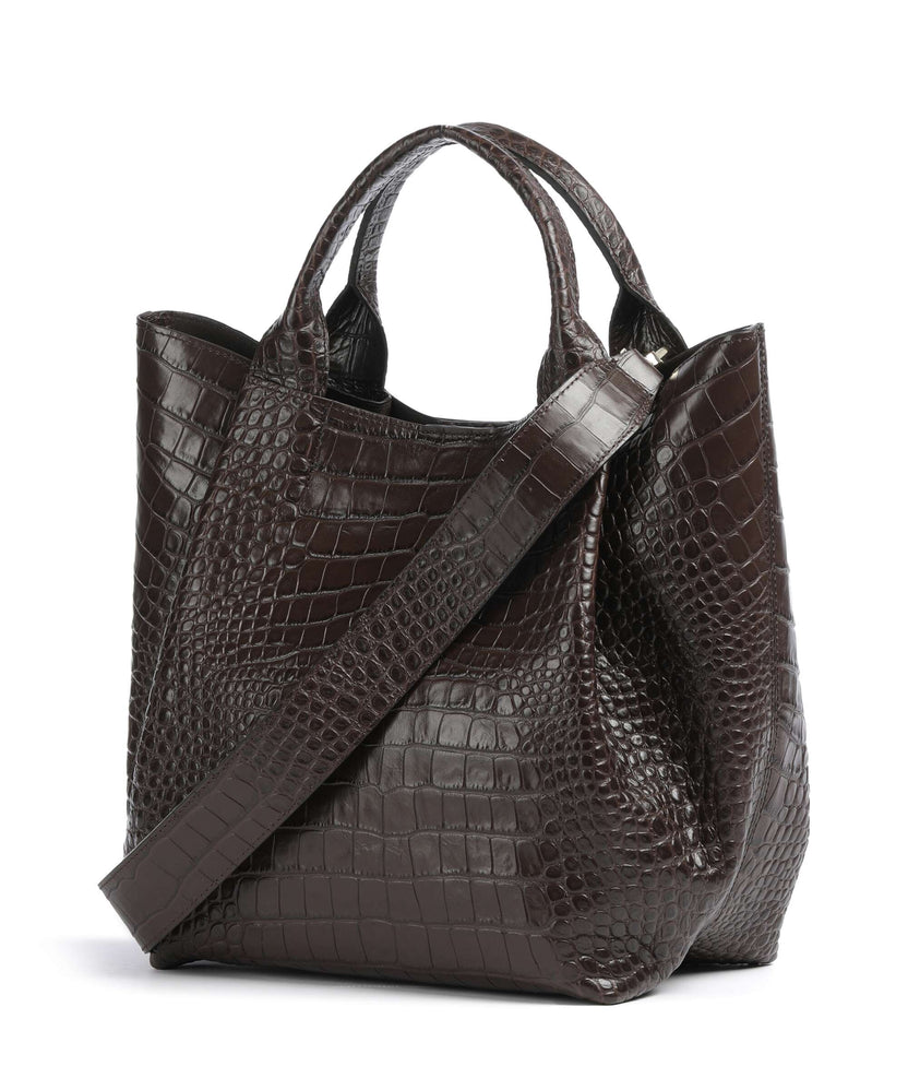 Abro Cocco Mondial Essential Medium Handbag dark brown