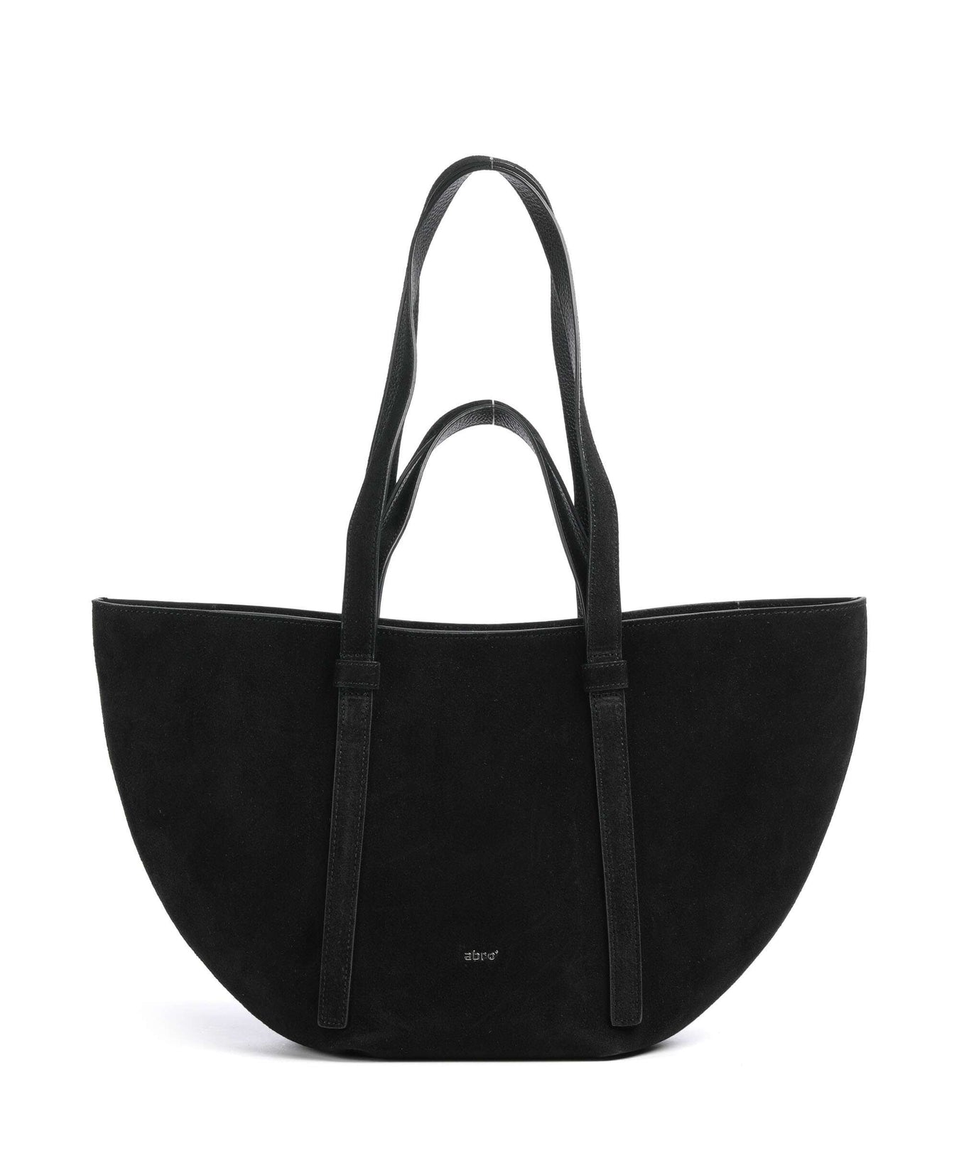 Abro Suede Cosmo Medium Tote bag black/nickel