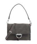 Abro Suede Temi Stitch Sac porté épaule grey