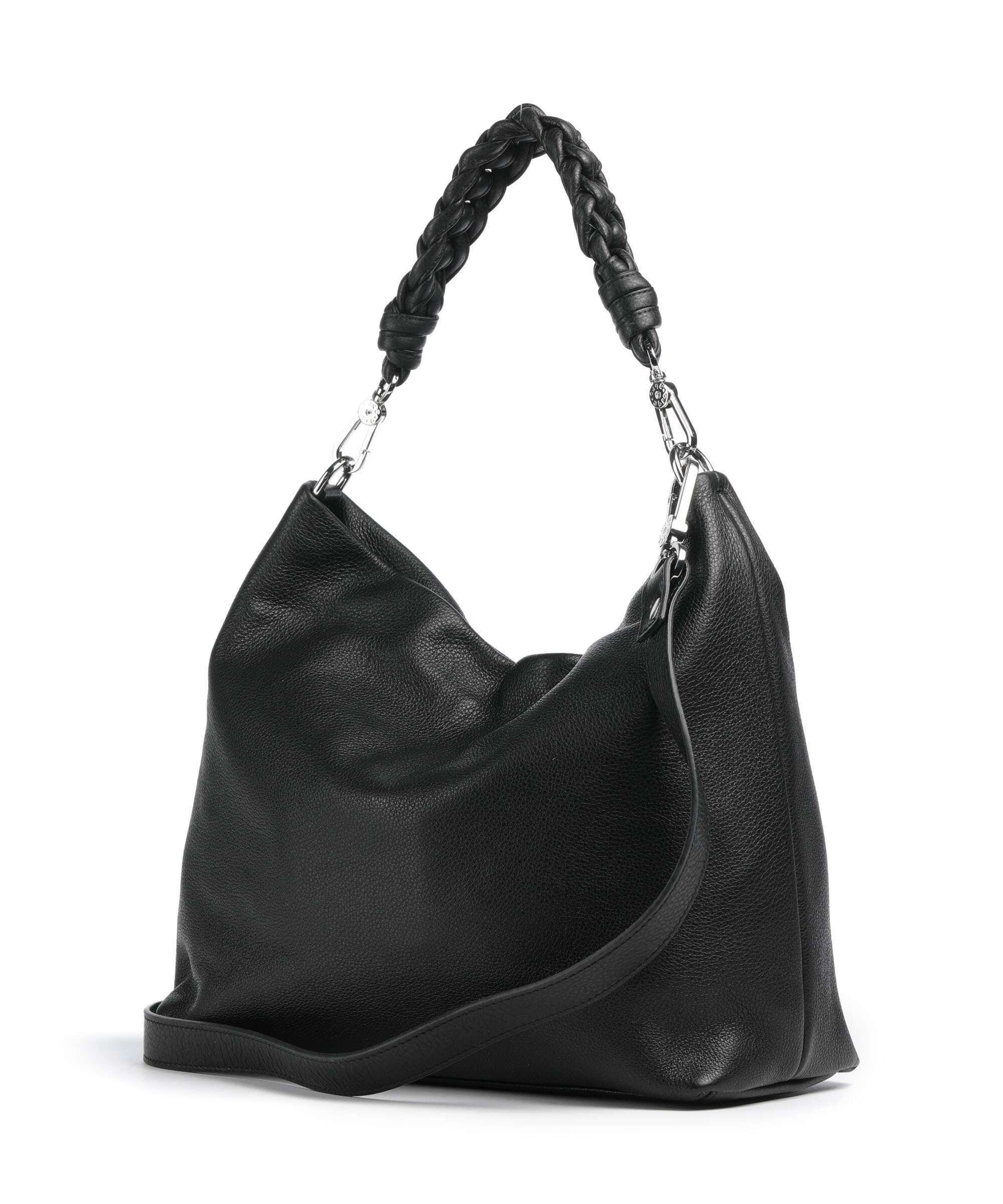 Abro Dalia Soley Hobo bag black/nickel