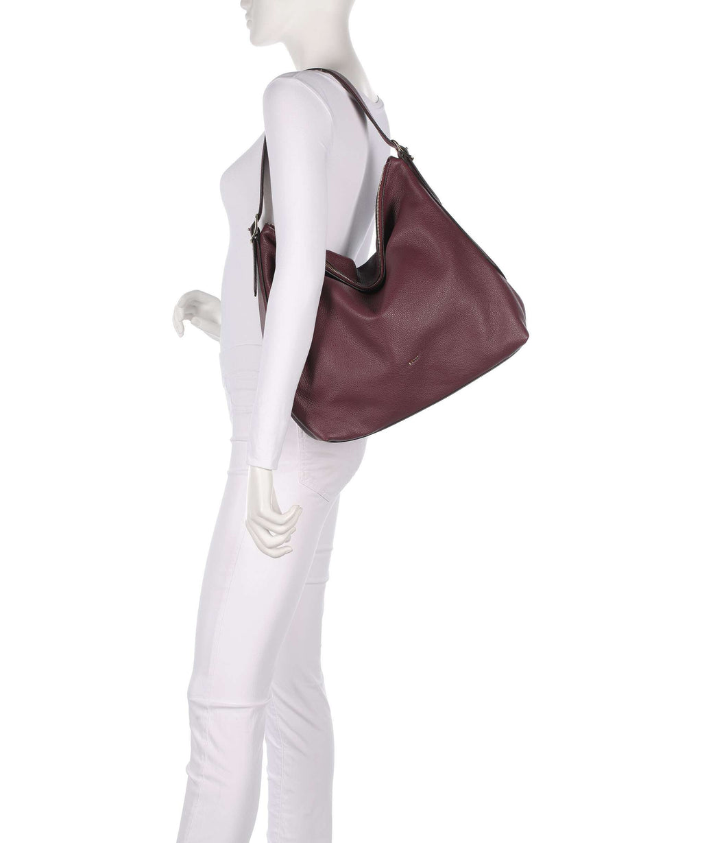 Abro Agave Carina Hobo bag bordeaux