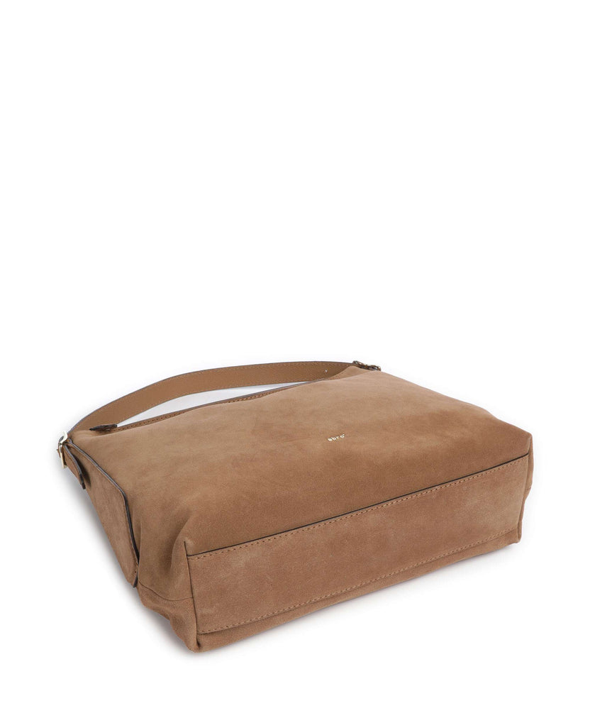 Abro Suede Carina Hobo bag camel