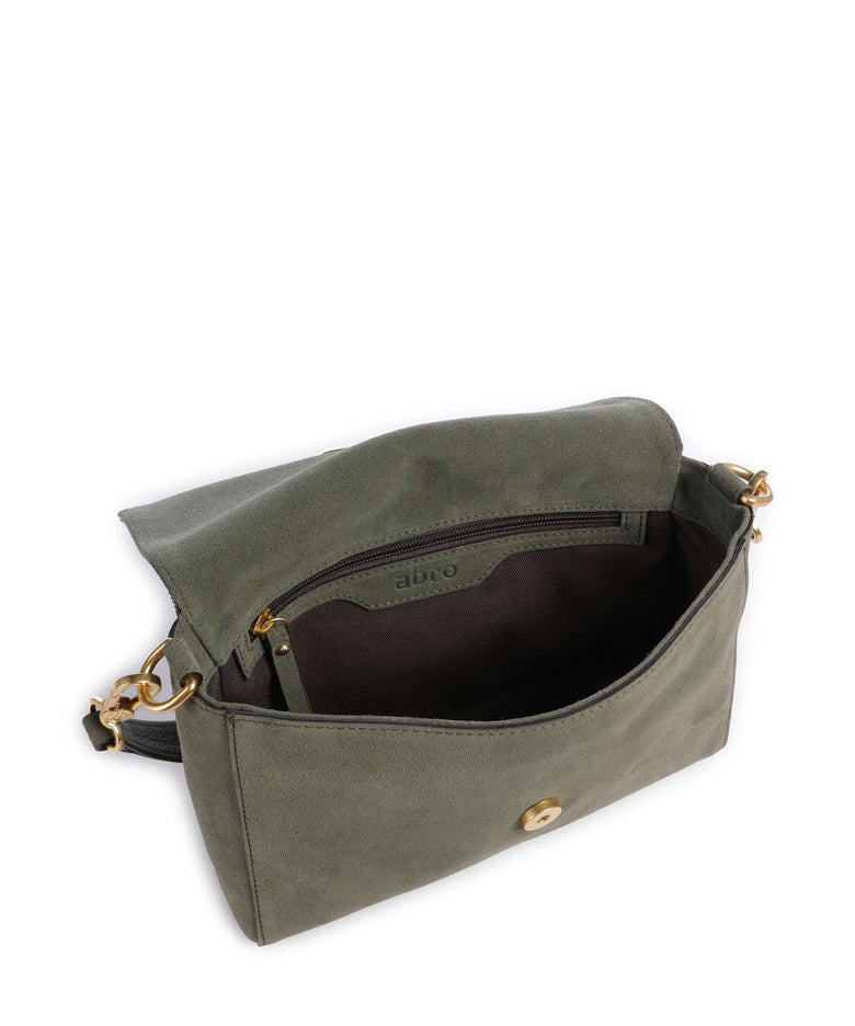 Abro Suede Temi Shoulder bag oliv