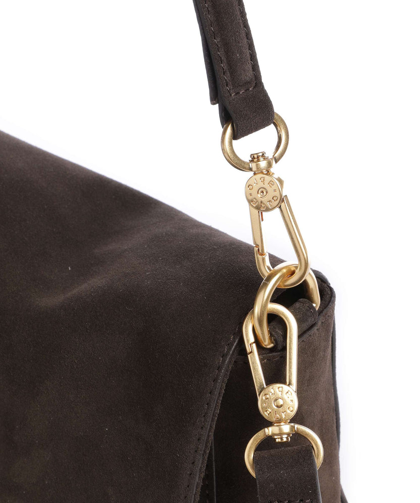 Abro Suede Temi Shoulder bag dark brown