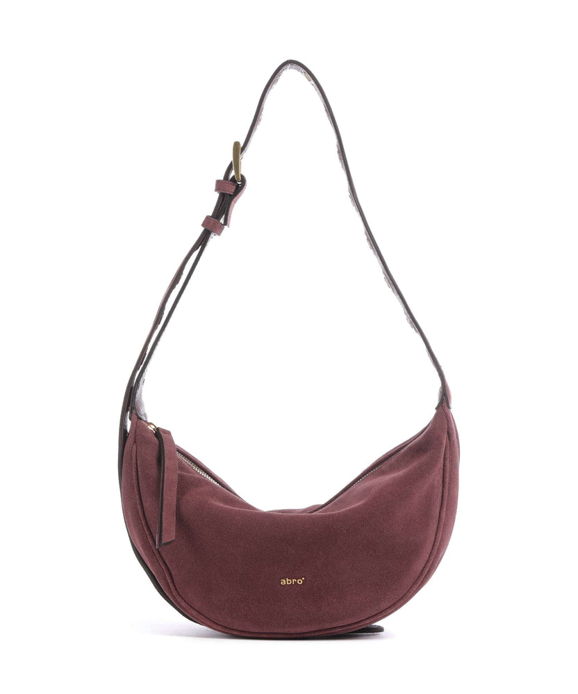 Abro Suede By My Side Small Shoulder bag bordeaux