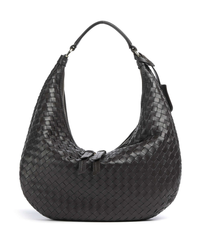 Abro Piuma Nana Small Hobo bag dark brown