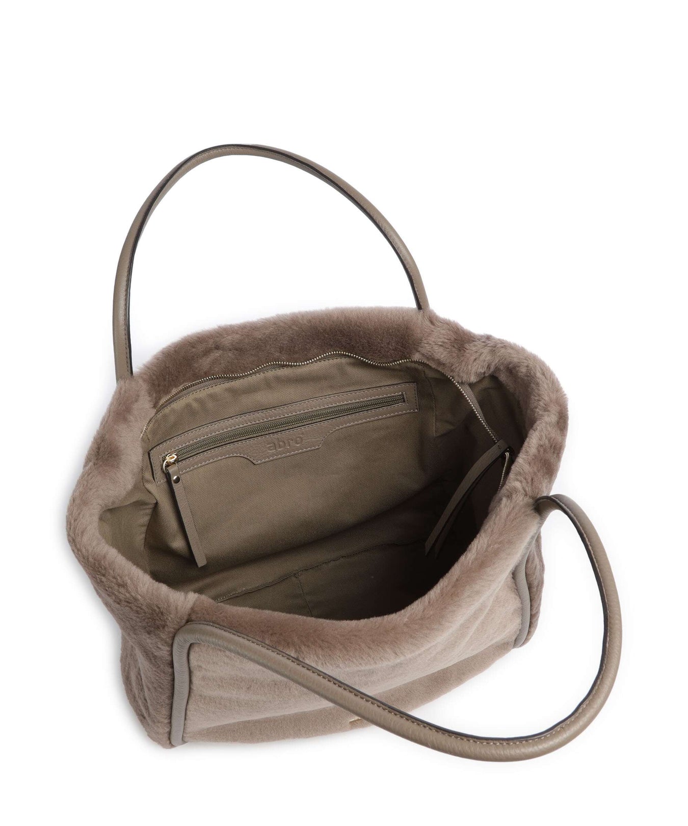Abro Shearling Willow Tote bag tope